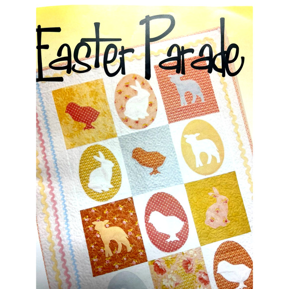 EASTER PARADE Quilt Pattern by Crazy Old Ladies | #COL472 | Chicks, Bunny, Lamb - Picture 3 of 6